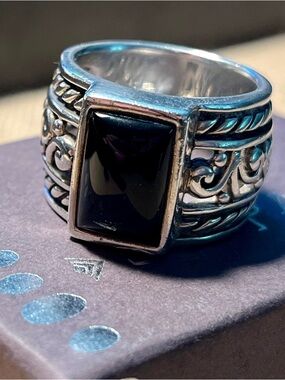 Silpada Sterling Silver and Onyx Ring